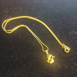 Accents by Hallmark gold necklace with Fish charm